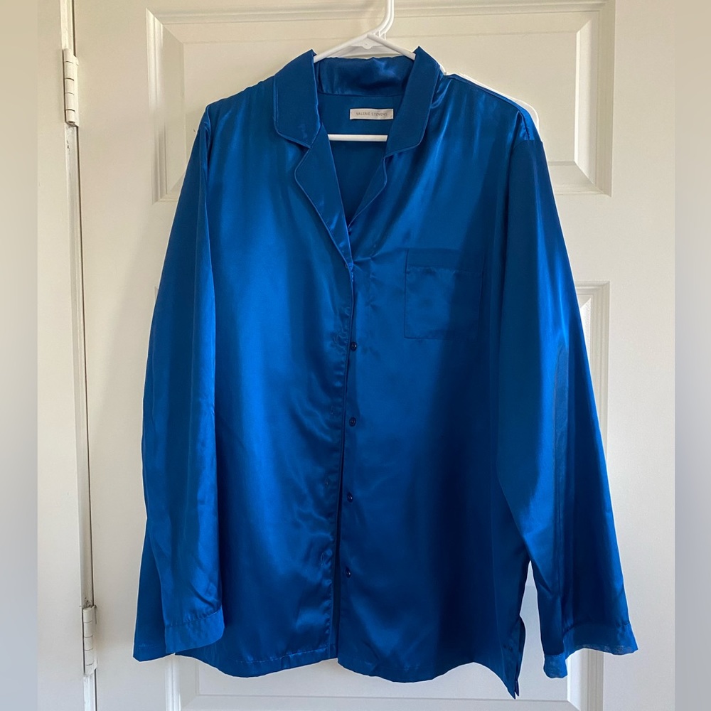 Blue Button Down Blouse